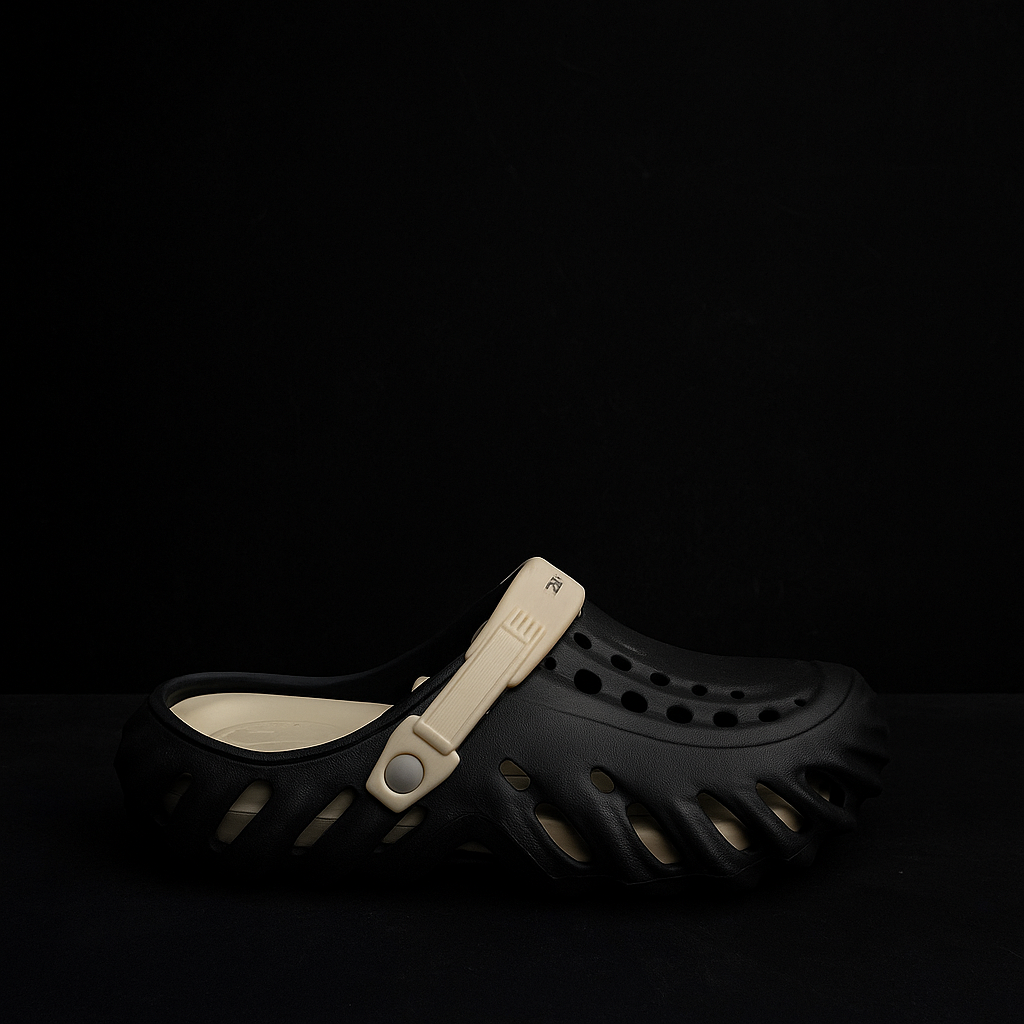 Deluxe Extra Soft Crocs with Medicated soul - Black Step'Z Footwear