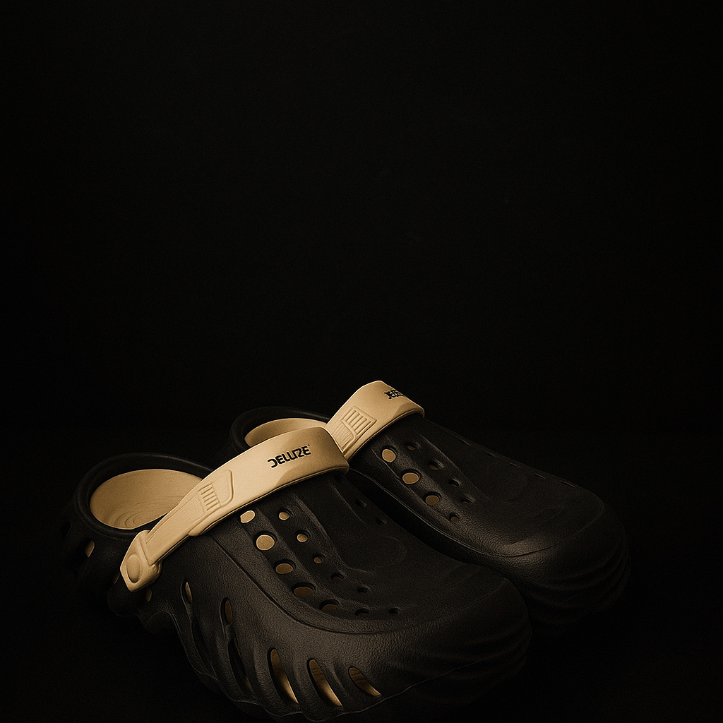 Deluxe Extra Soft Crocs with Medicated soul - Black Step'Z Footwear