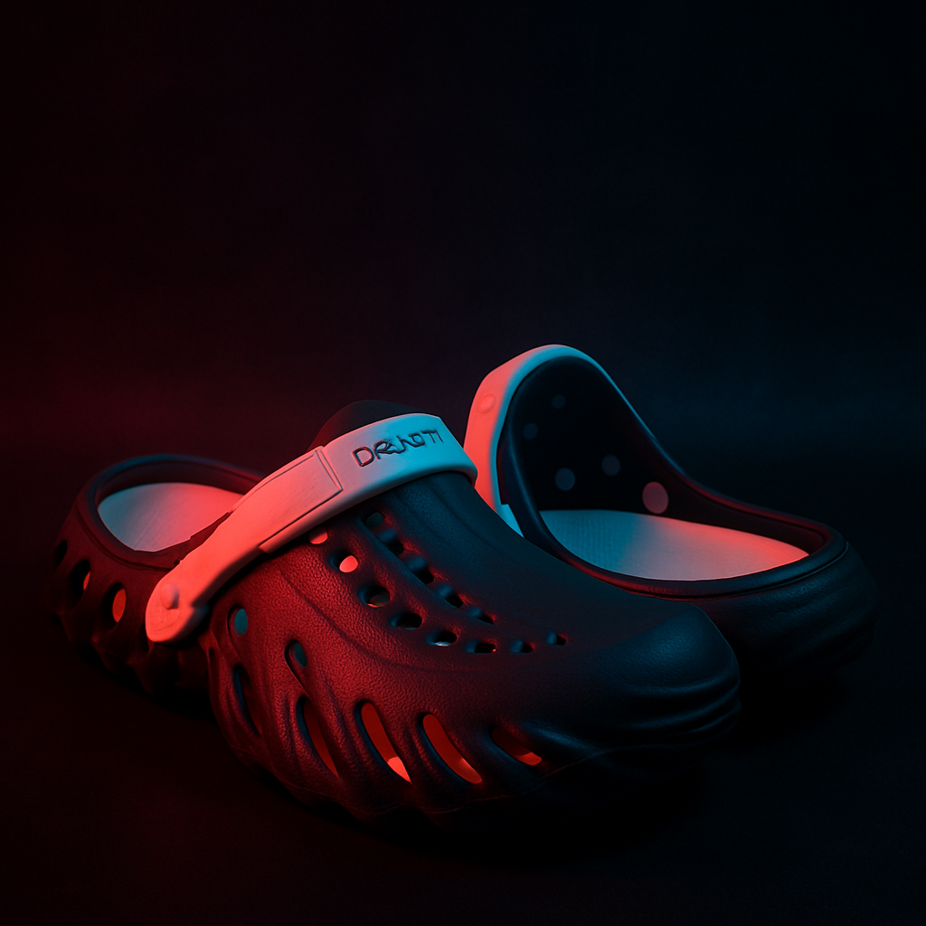 Deluxe Extra Soft Crocs with Medicated soul - Black Step'Z Footwear