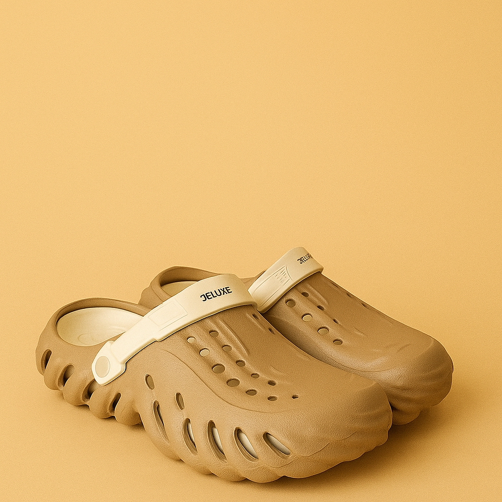 Deluxe Extra Soft Crocs with Medicated soul - Beige Step'Z Footwear