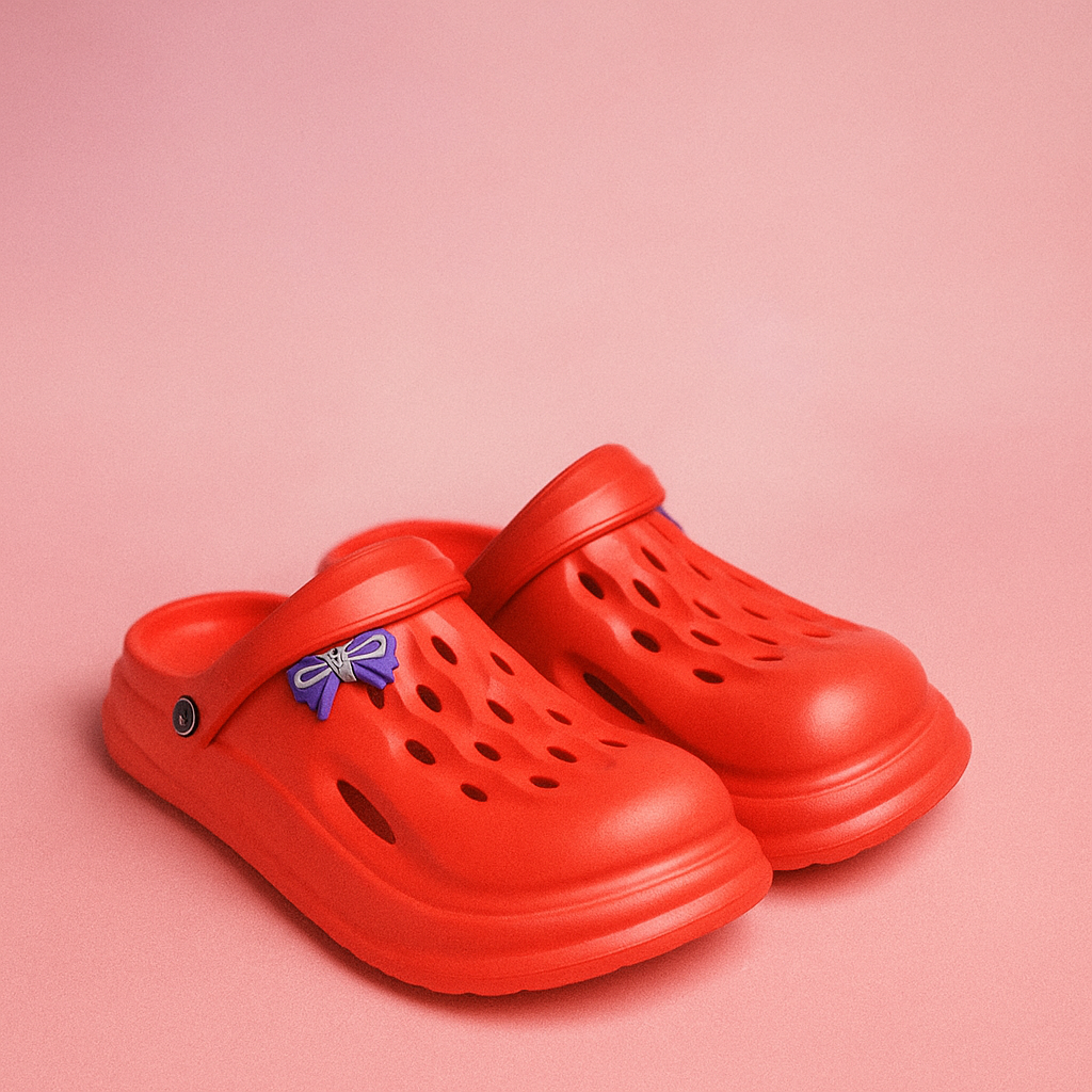 Charm Crocs for Girls - Dark Pink Step'Z Footwear