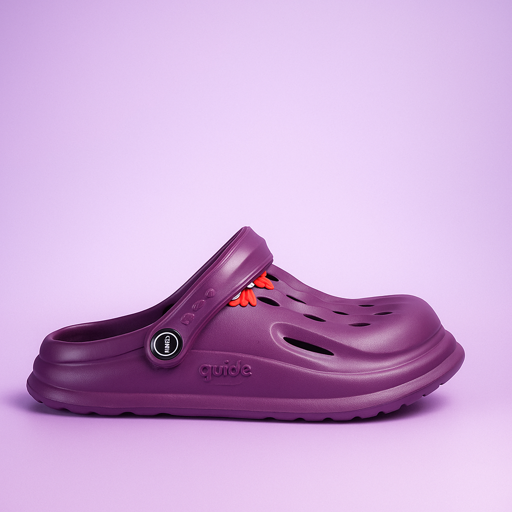 Charm Crocs for Girls - Dark Purple Step'Z Footwear