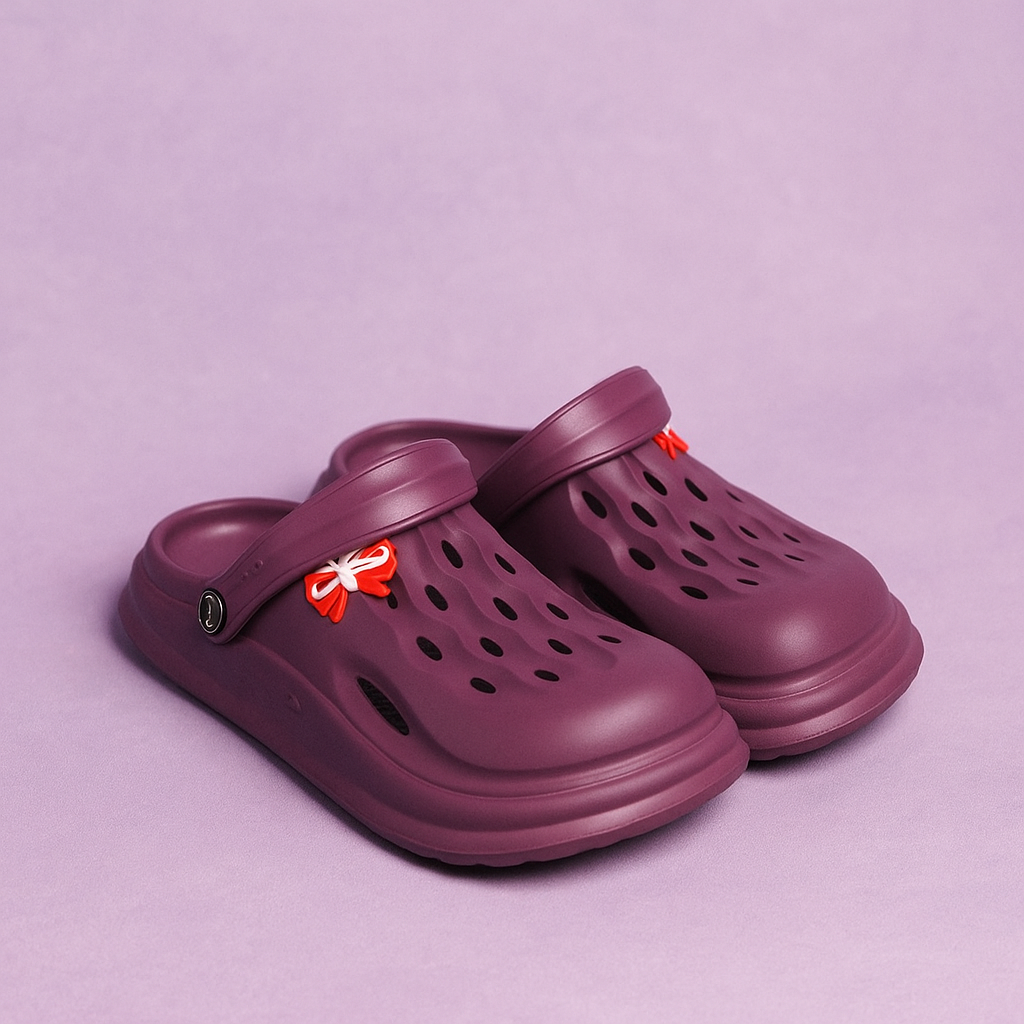 Charm Crocs for Girls - Dark Purple Step'Z Footwear