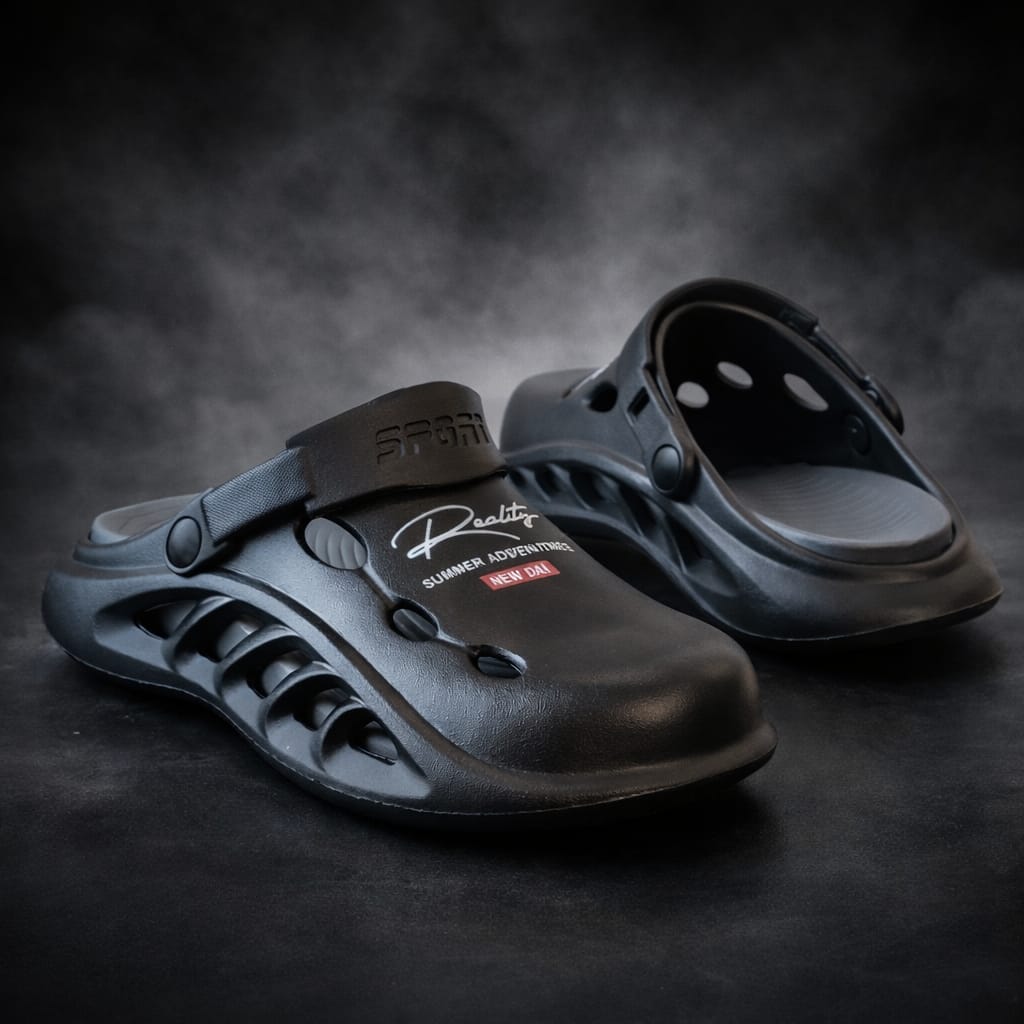 Warrior Crocs/Clogs with Extreme Comfort Medicated Soul - Black Step'Z Footwear
