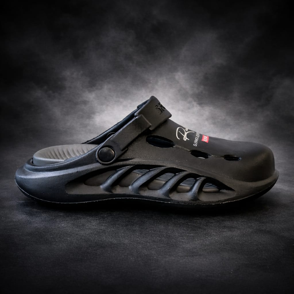 Warrior Crocs/Clogs with Extreme Comfort Medicated Soul - Black Step'Z Footwear