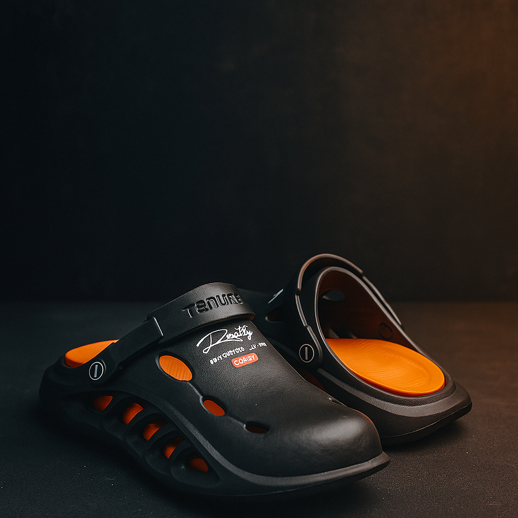 Warrior Crocs/Clogs with Extreme Comfort Medicated Soul - Black Step'Z Footwear