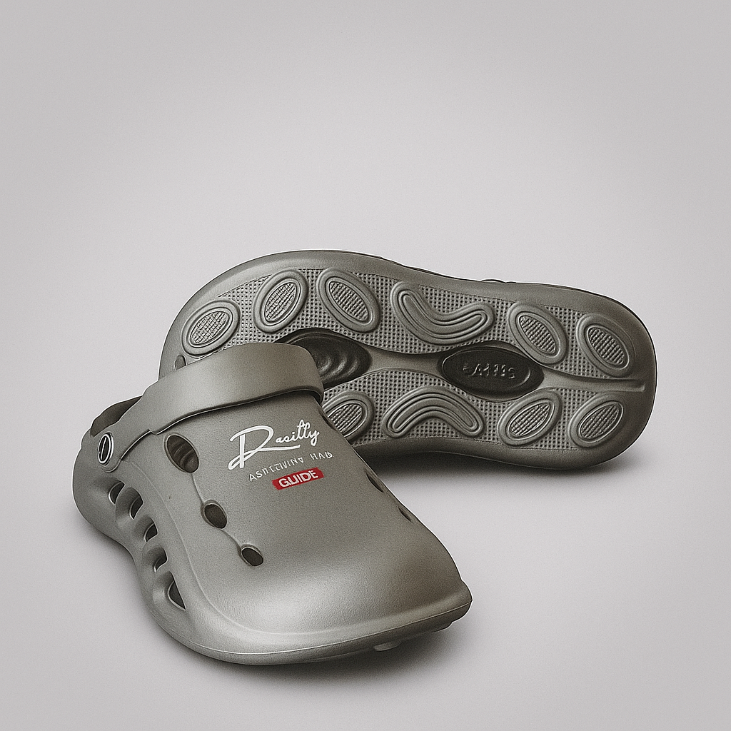 Warrior Crocs/Clogs with Extreme Comfort Medicated Soul - dark Grey Step'Z Footwear