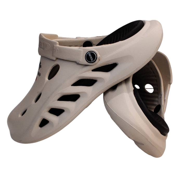 Warrior Crocs/Clogs with Extreme Comfort Medicated Soul - Beige Step'Z Footwear