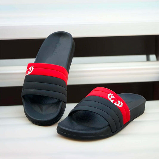 CPH-1003 – Premium Red & Black Slippers