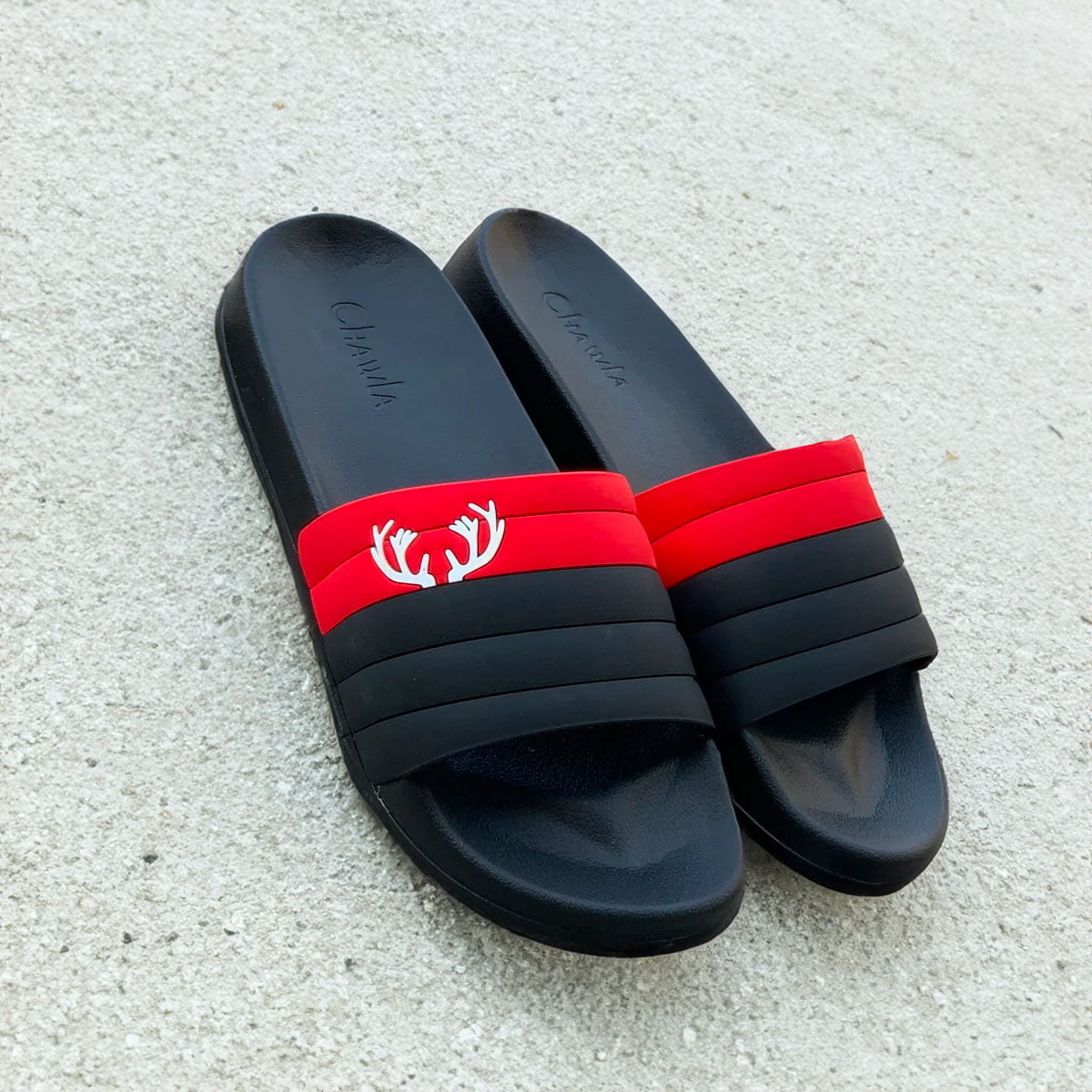 CPH-1003 – Premium Red & Black Slippers