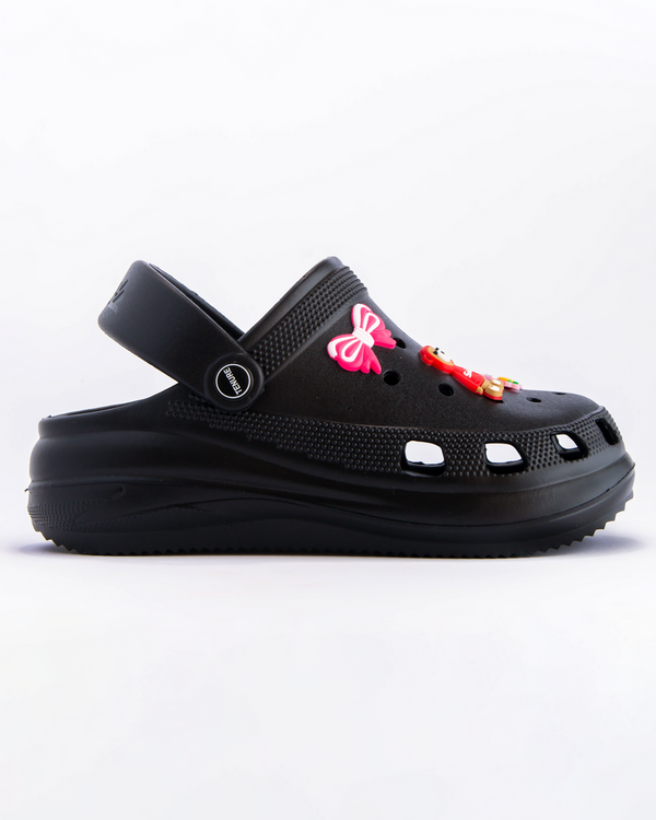 Joy Clogs for Girls with extra Height - Black