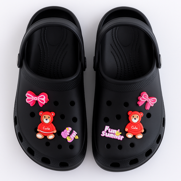 Joy Clogs for Girls with extra Height - Black