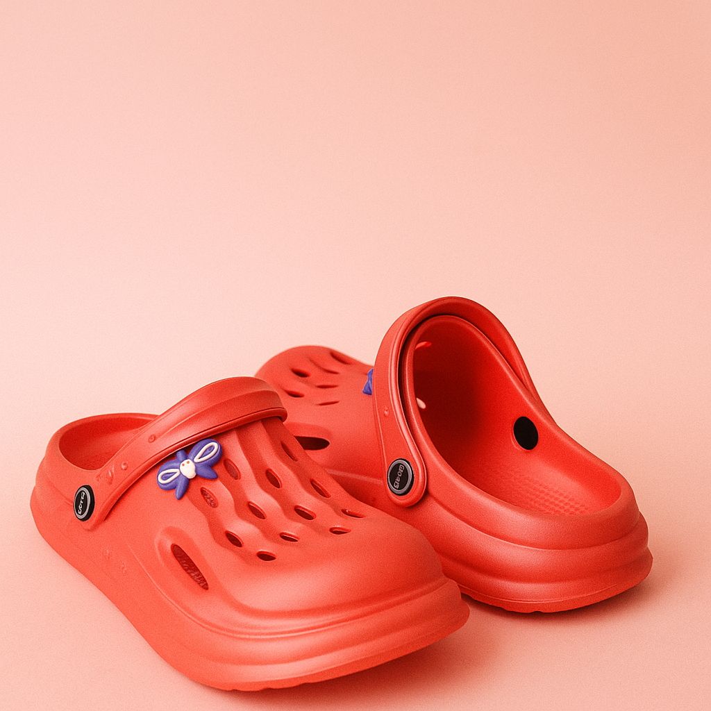 Charm Crocs for Girls - Dark Pink Step'Z Footwear