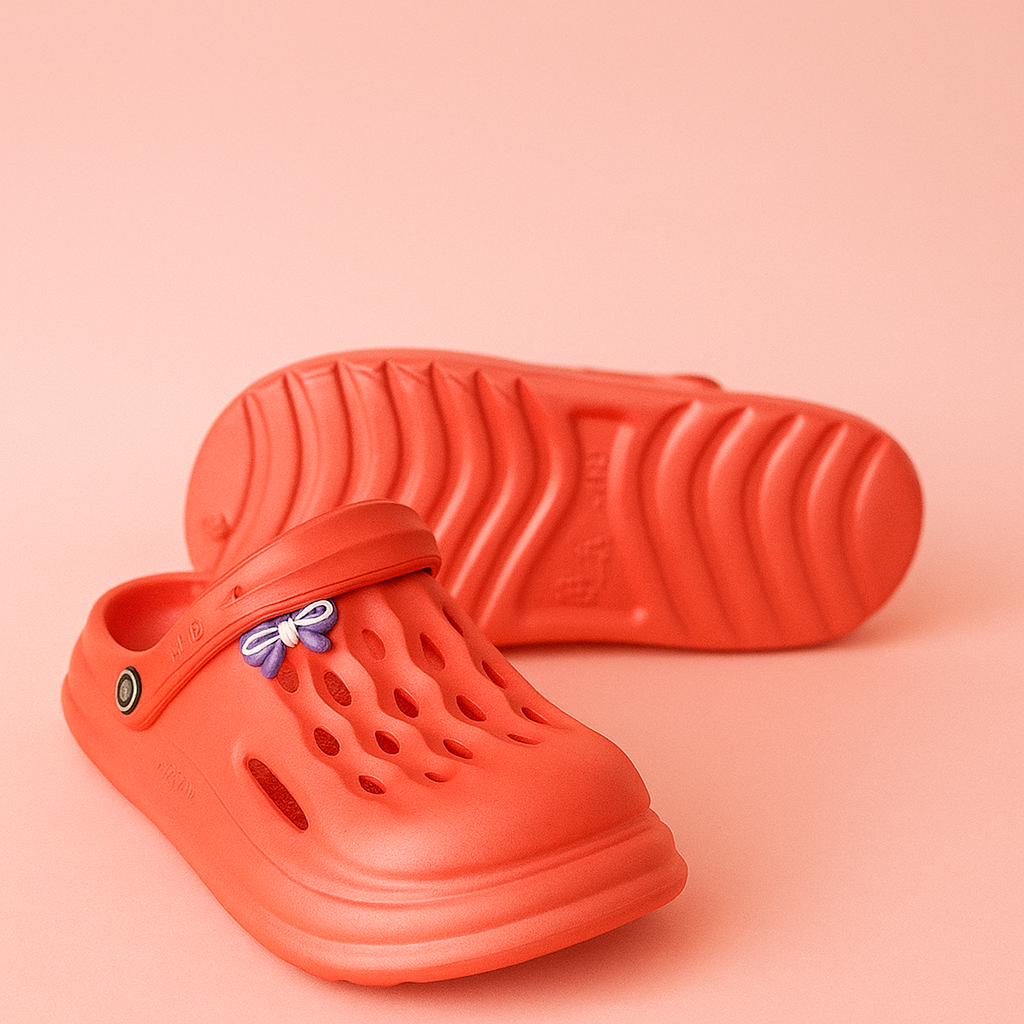 Charm Crocs for Girls - Dark Pink Step'Z Footwear