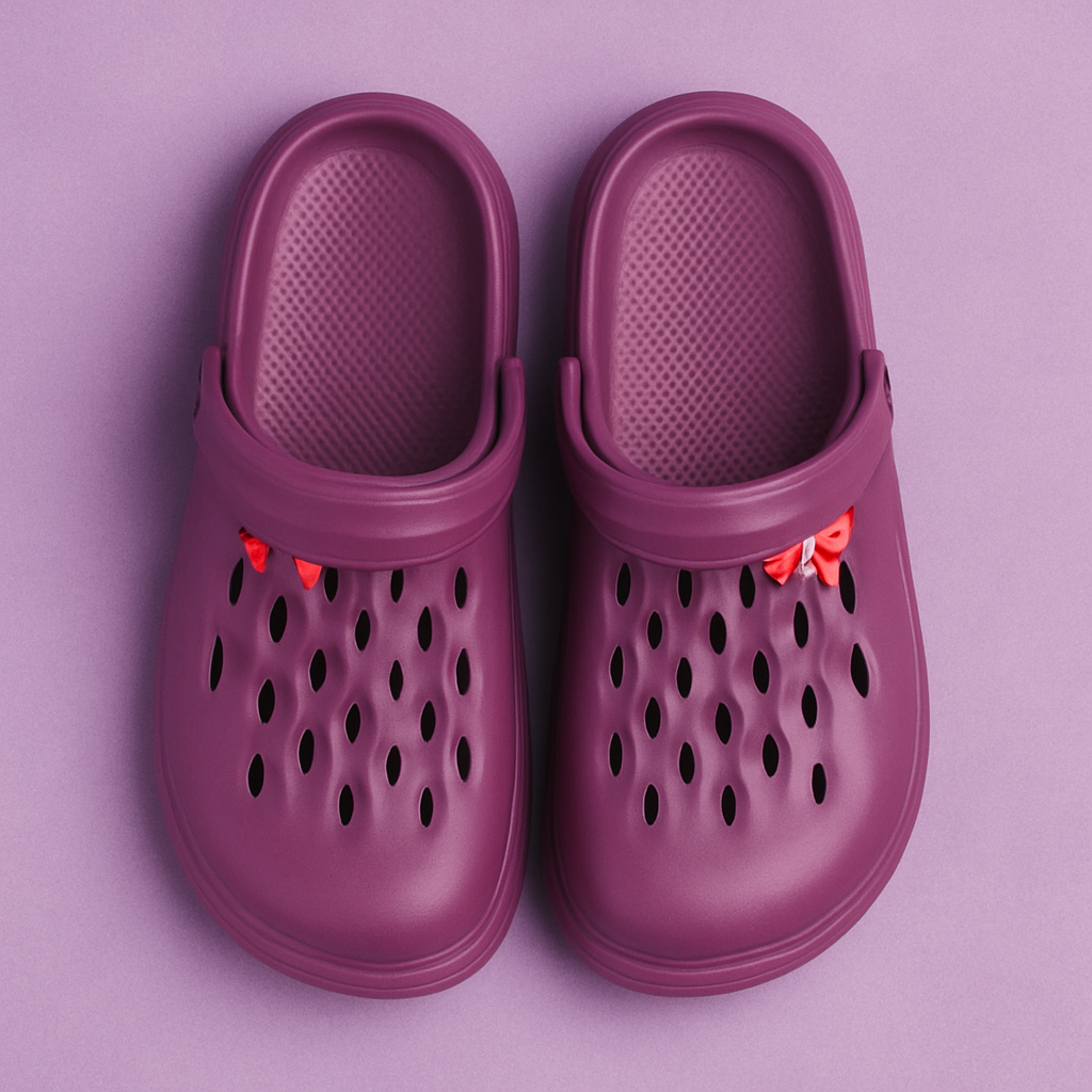 Charm Crocs for Girls - Dark Purple Step'Z Footwear