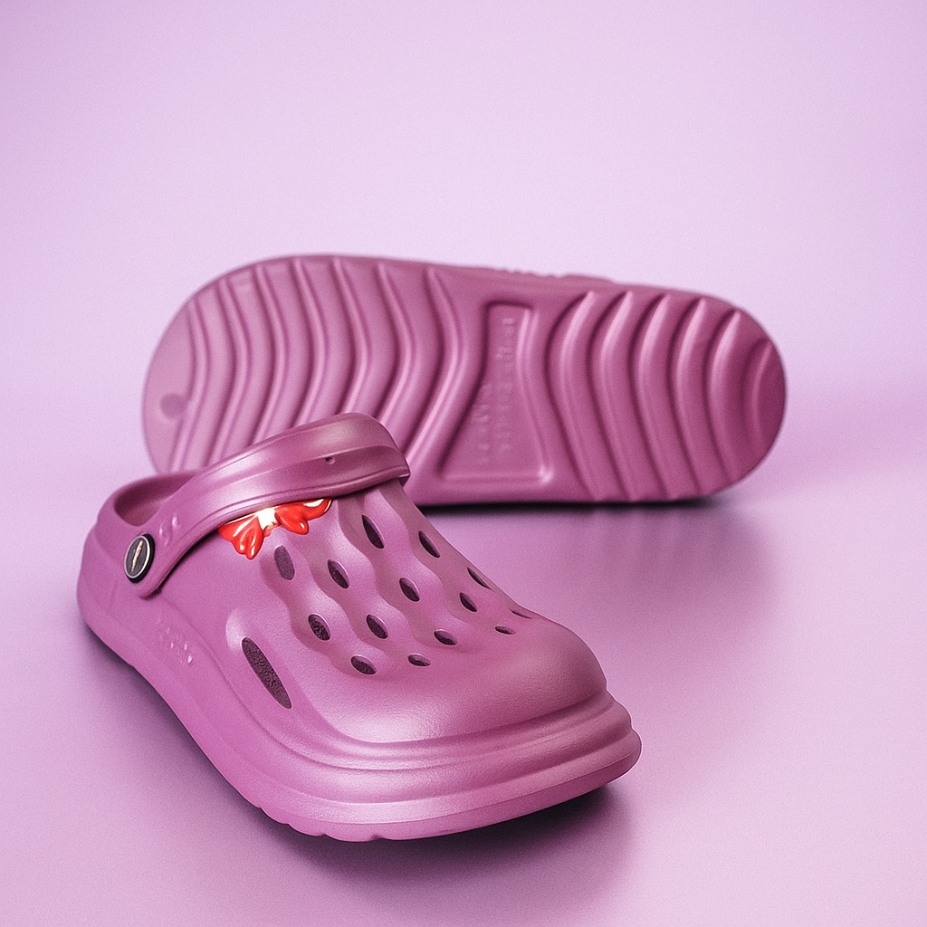 Charm Crocs for Girls - Dark Purple Step'Z Footwear
