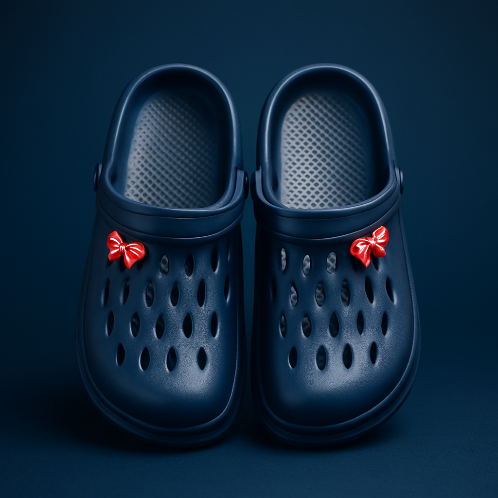 Charm Crocs for Girls - Navy Blue Step'Z Footwear