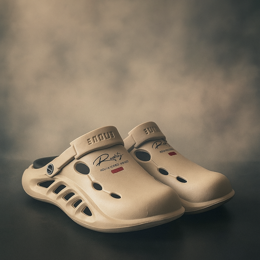 Warrior Crocs/Clogs with Extreme Comfort Medicated Soul - Light Grey/Beige Step'Z Footwear