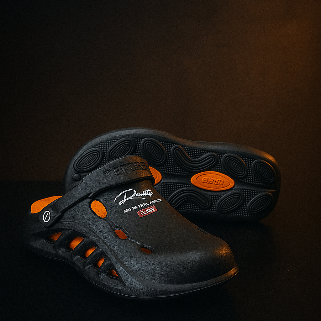 Warrior Crocs/Clogs with Extreme Comfort Medicated Soul - Black Step'Z Footwear