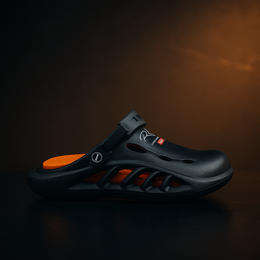 Warrior Crocs/Clogs with Extreme Comfort Medicated Soul - Black Step'Z Footwear