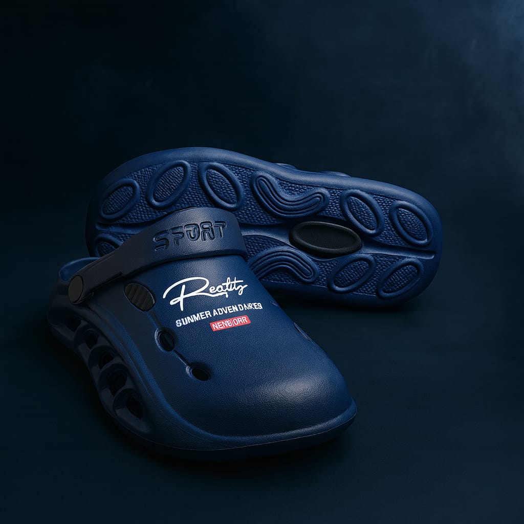 Warrior Crocs/Clogs with Extreme Comfort Medicated Soul - Navy Blue Step'Z Footwear