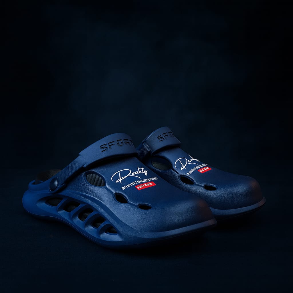Warrior Crocs/Clogs with Extreme Comfort Medicated Soul - Navy Blue Step'Z Footwear