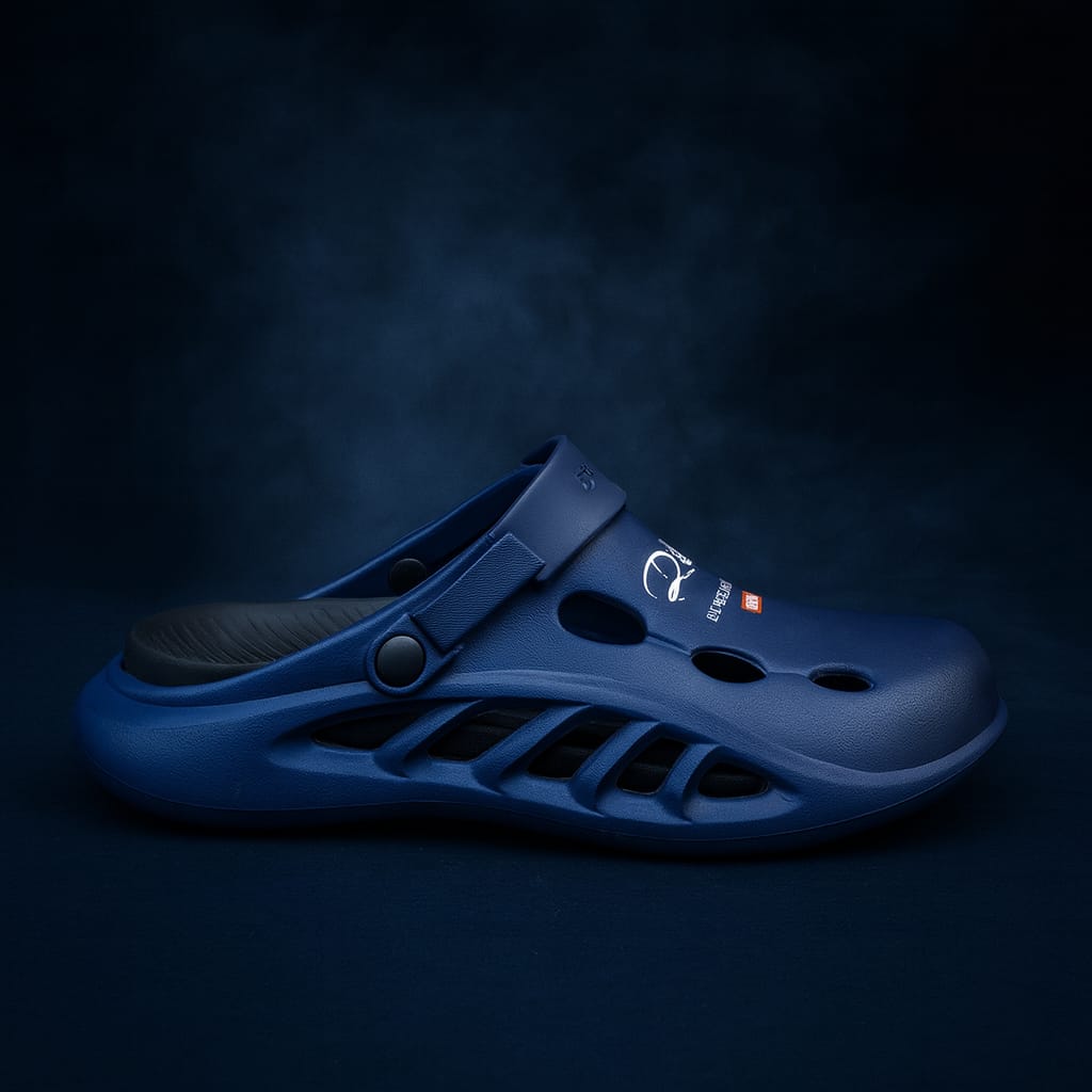 Warrior Crocs/Clogs with Extreme Comfort Medicated Soul - Navy Blue Step'Z Footwear