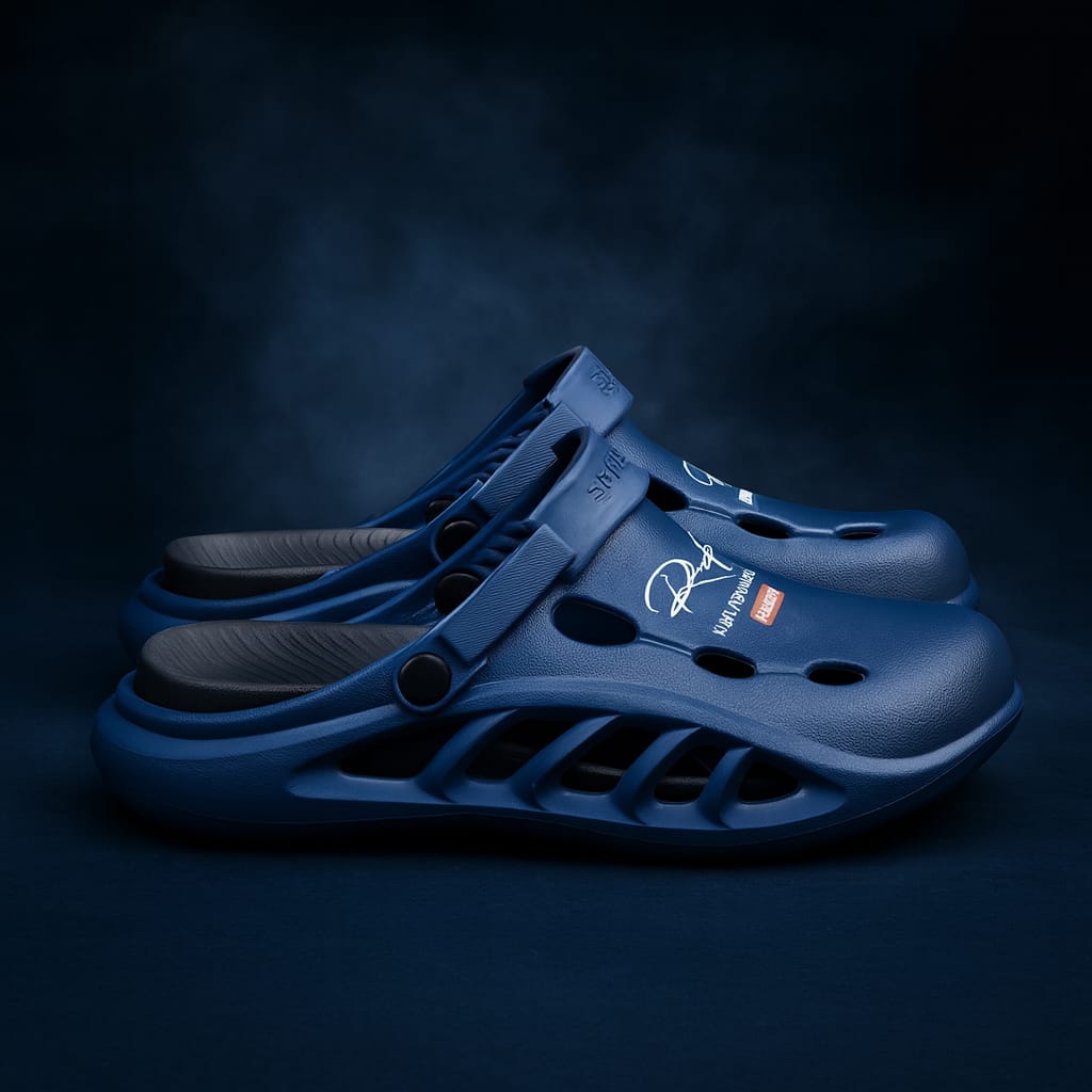 Warrior Crocs/Clogs with Extreme Comfort Medicated Soul - Navy Blue Step'Z Footwear