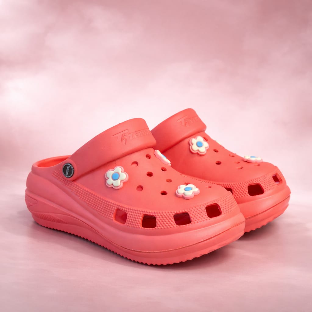 Joy Clogs for Girls with extra Height - Pink Step'Z Footwear