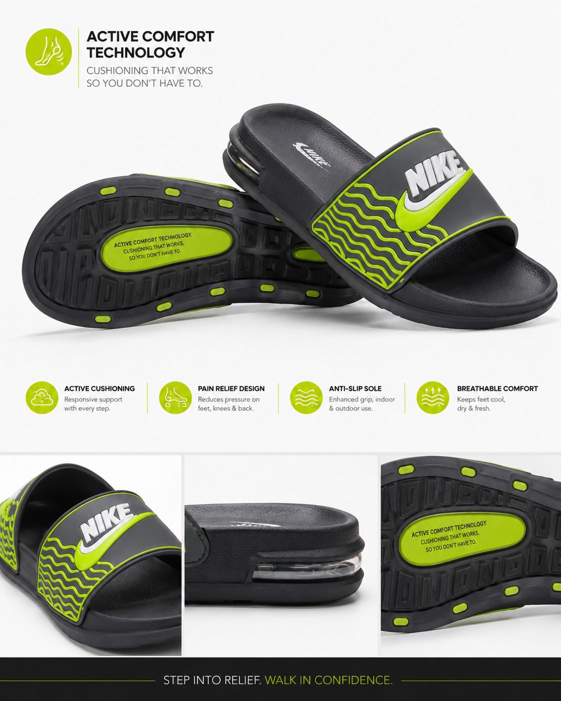 Air Cushion Slippers Heeluxe.pk