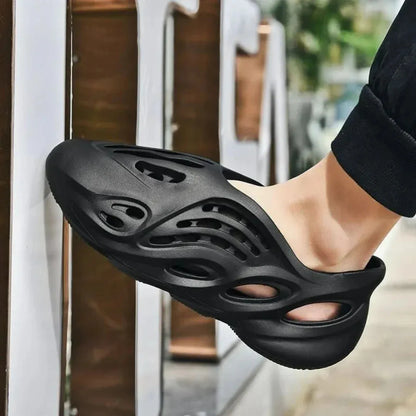 Foam Runner Clogs - black Heeluxe